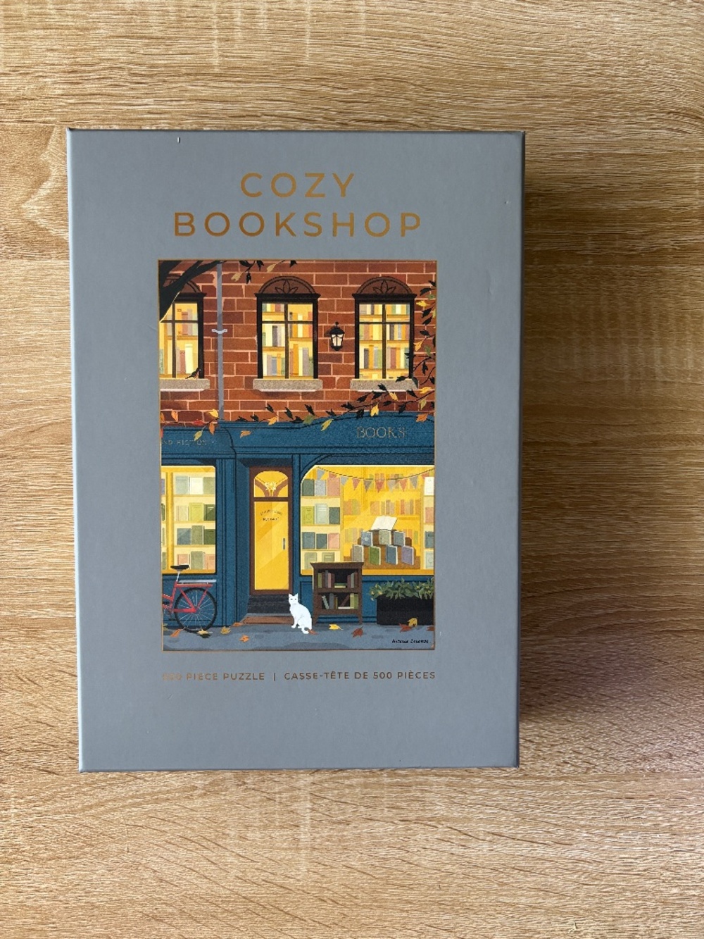 New in box Hobbry Cozy Bookshop 500 piece puzzle
